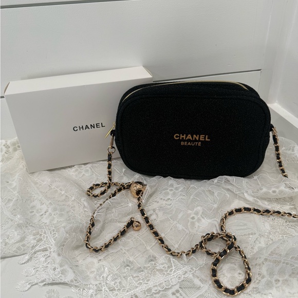 Chanel Beaute Other - Chanel  Cosmetic Pouch Bag with Chain from Chanel Beauty GWP